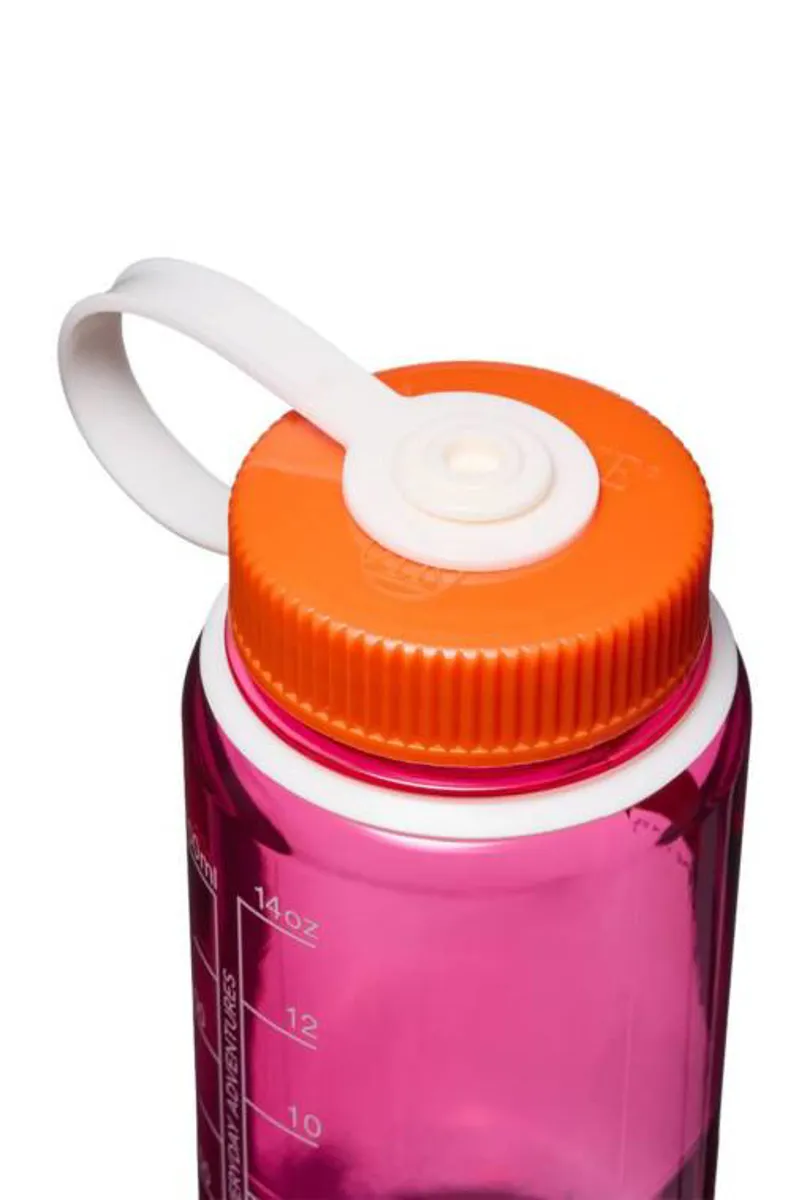 Nalgene Narrow Mouth 0.5L Tritan Renew Fuchsia Purple - Flame Cap-2