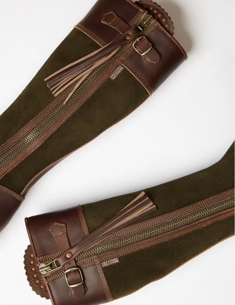 Penelope Chilvers Womens Inclement Long Tassel Boot Seaweed/Conker-2