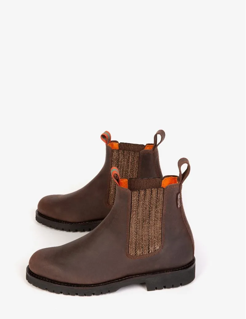 Penelope Chilvers Oscar Leather Boot Bitter Chocolate/Rose Gold-1