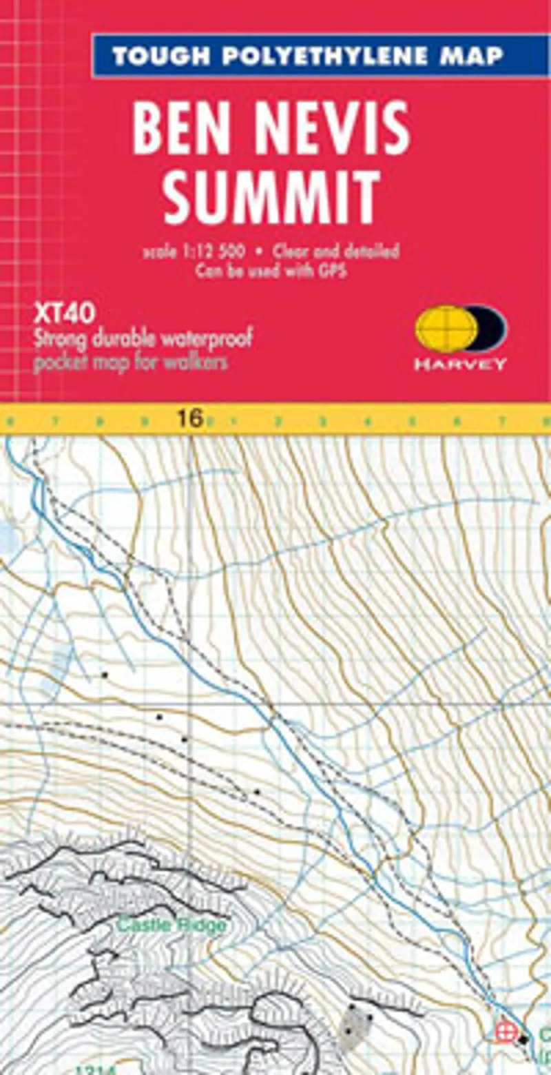 Harvey Ben Nevis Summit Map XT40