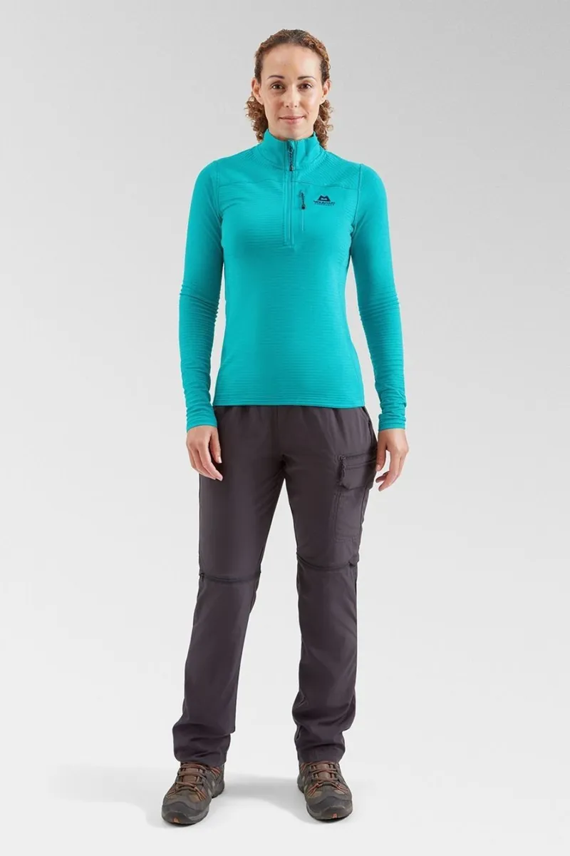 Mountain Equipment Women's Lumiko Zip T - Topaz-3