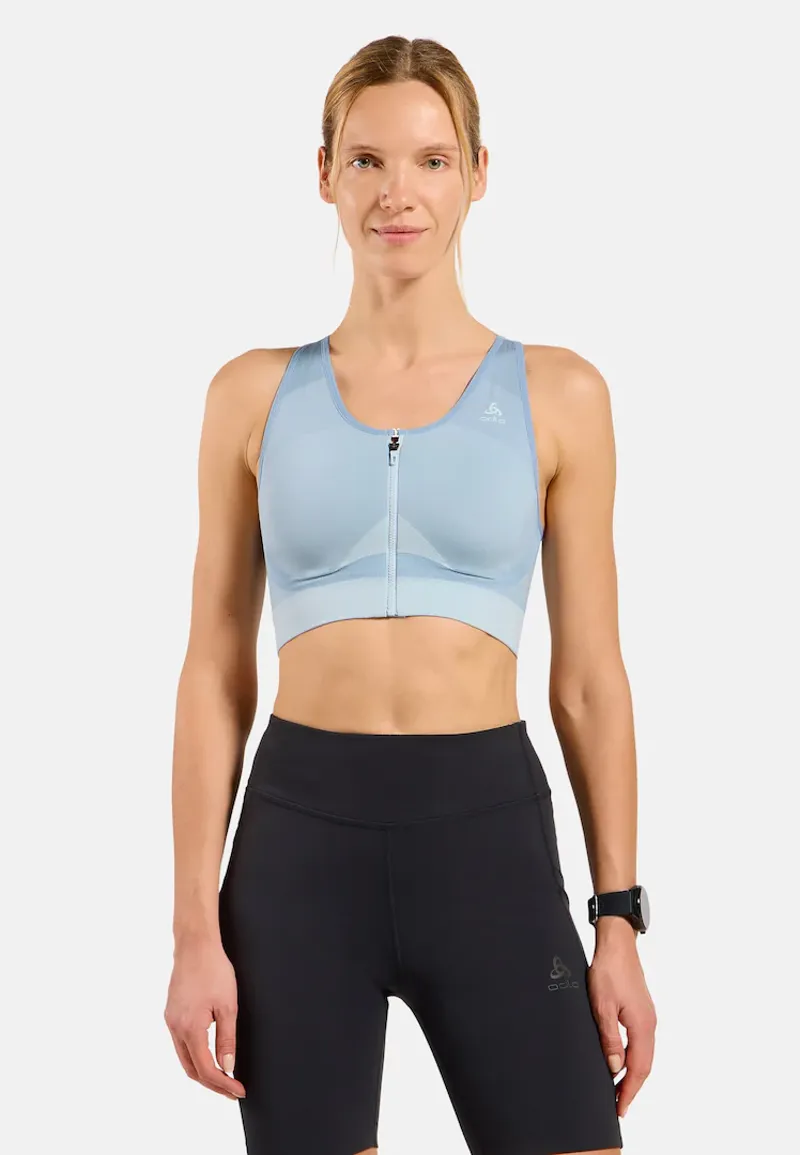 Odlo Women's Seamless High Support Bra Baby Blue-Ashley Blue-1