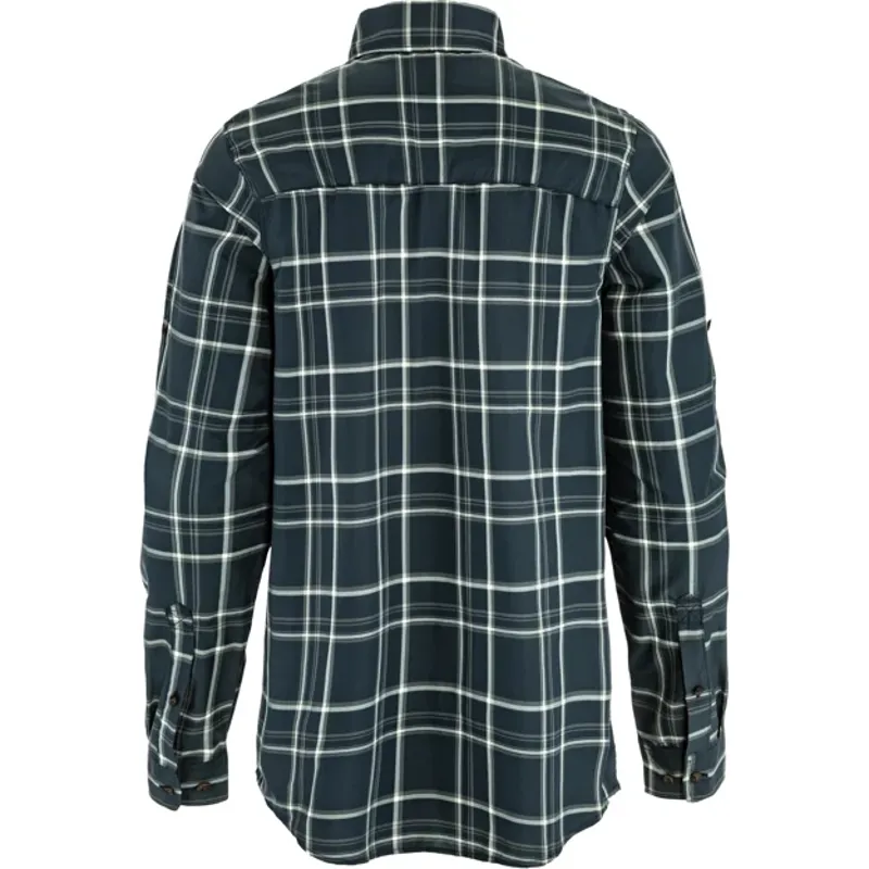 Fjallraven Men's Abisko Hike Shirt Long Sleeve - Dark Navy-Chalk White-1