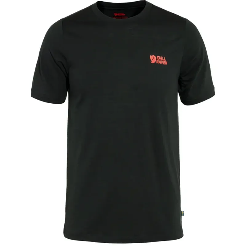 Fjallraven Men's Abisko Wool Logo SS Black
