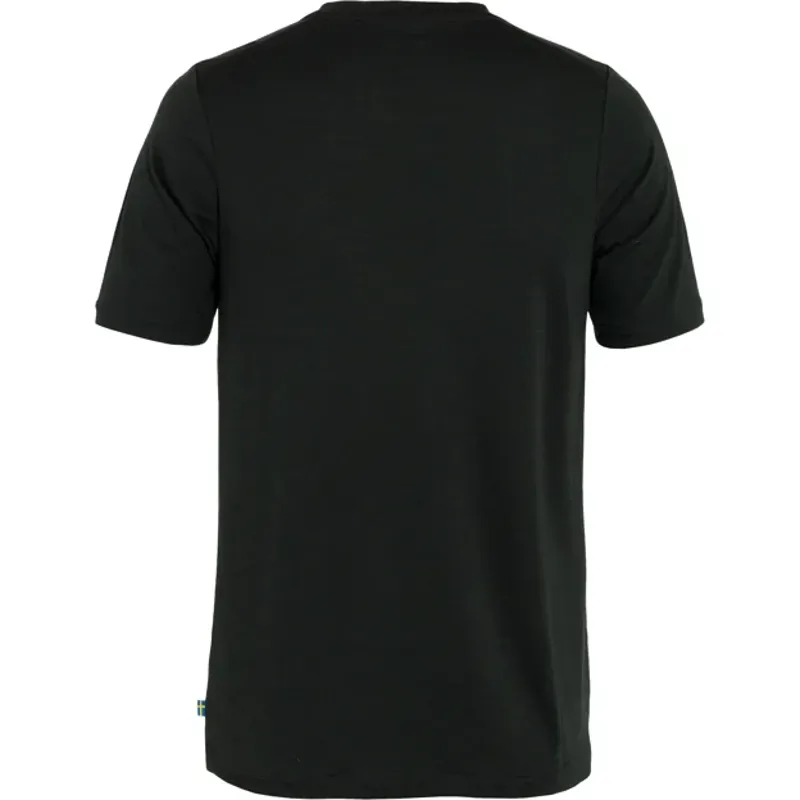 Fjallraven Men's Abisko Wool Logo SS Black-1