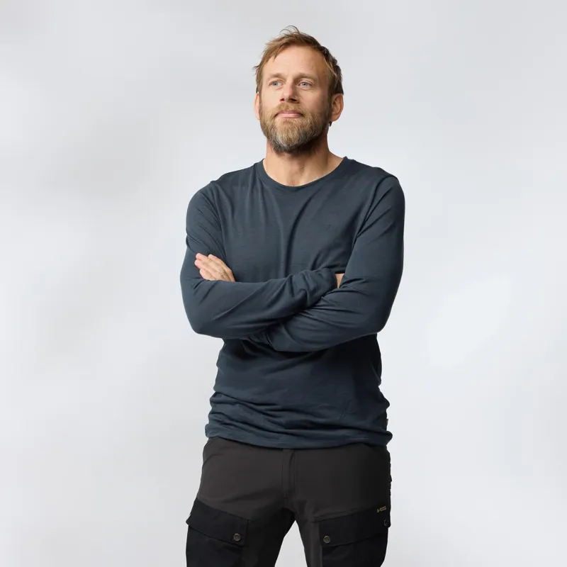 Fjallraven Men's Abisko Wool Long Sleeve Laurel Green-2