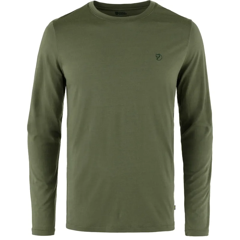 Fjallraven Men's Abisko Wool Long Sleeve Laurel Green