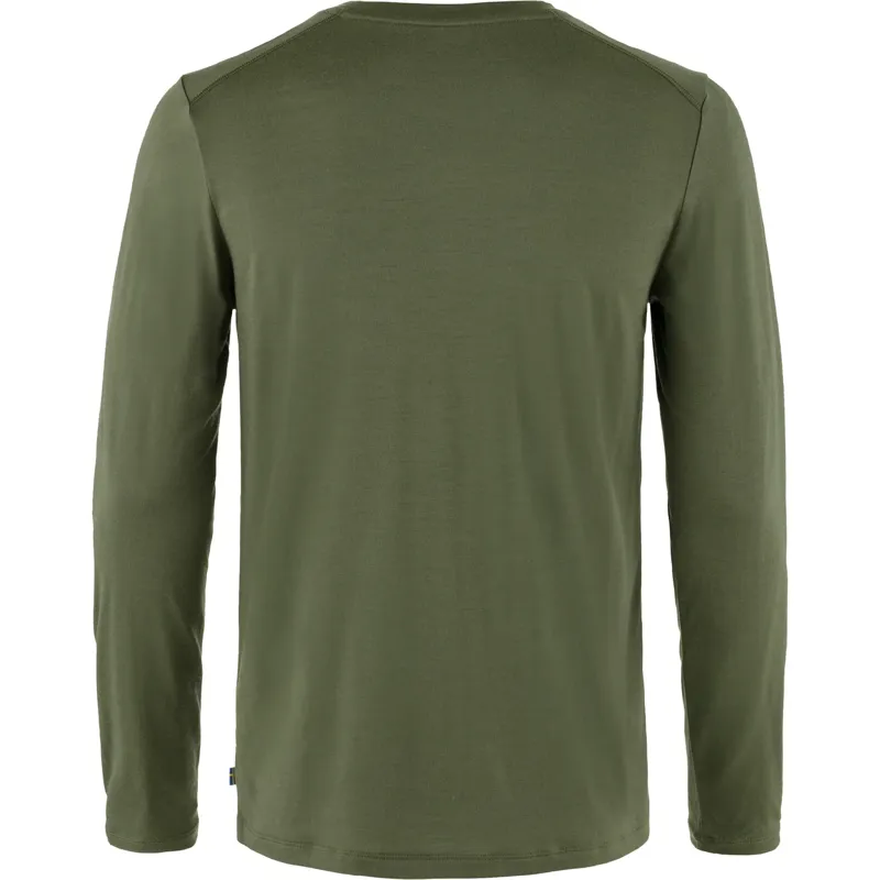 Fjallraven Men's Abisko Wool Long Sleeve Laurel Green-1