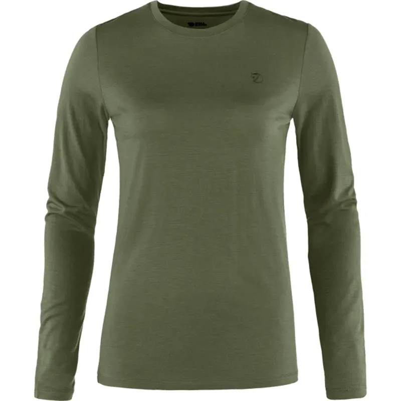 Fjallraven Women's Abisko Wool Long Sleeve Laurel Green