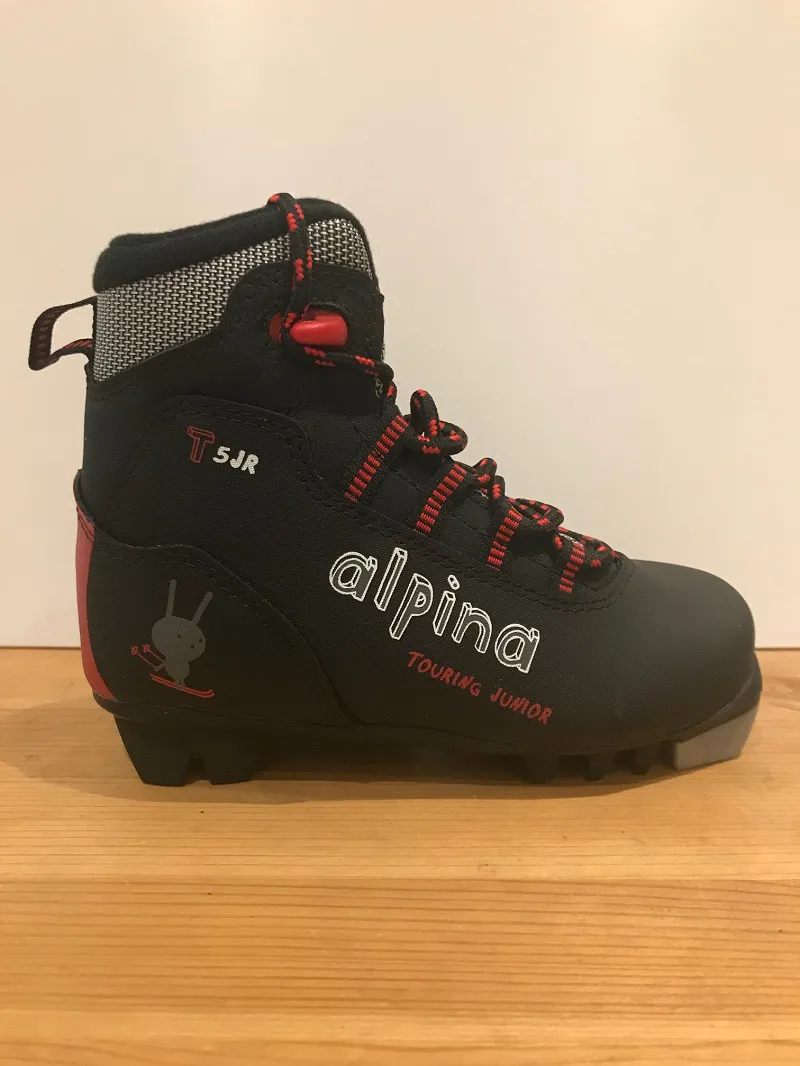 Alpina Kids T5 Junior Cross Country NNN Ski Boots Black/Silver