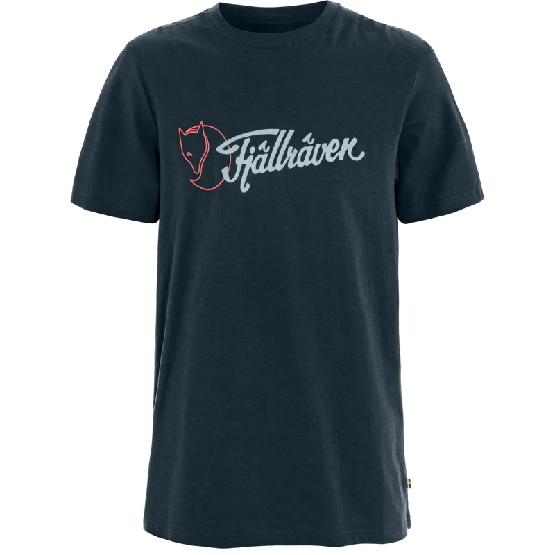 Fjallraven Men's Archive Logo T-Shirt Dark Navy