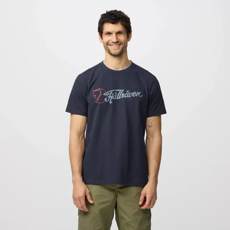 Fjallraven Men's Archive Logo T-Shirt Dark Navy-2