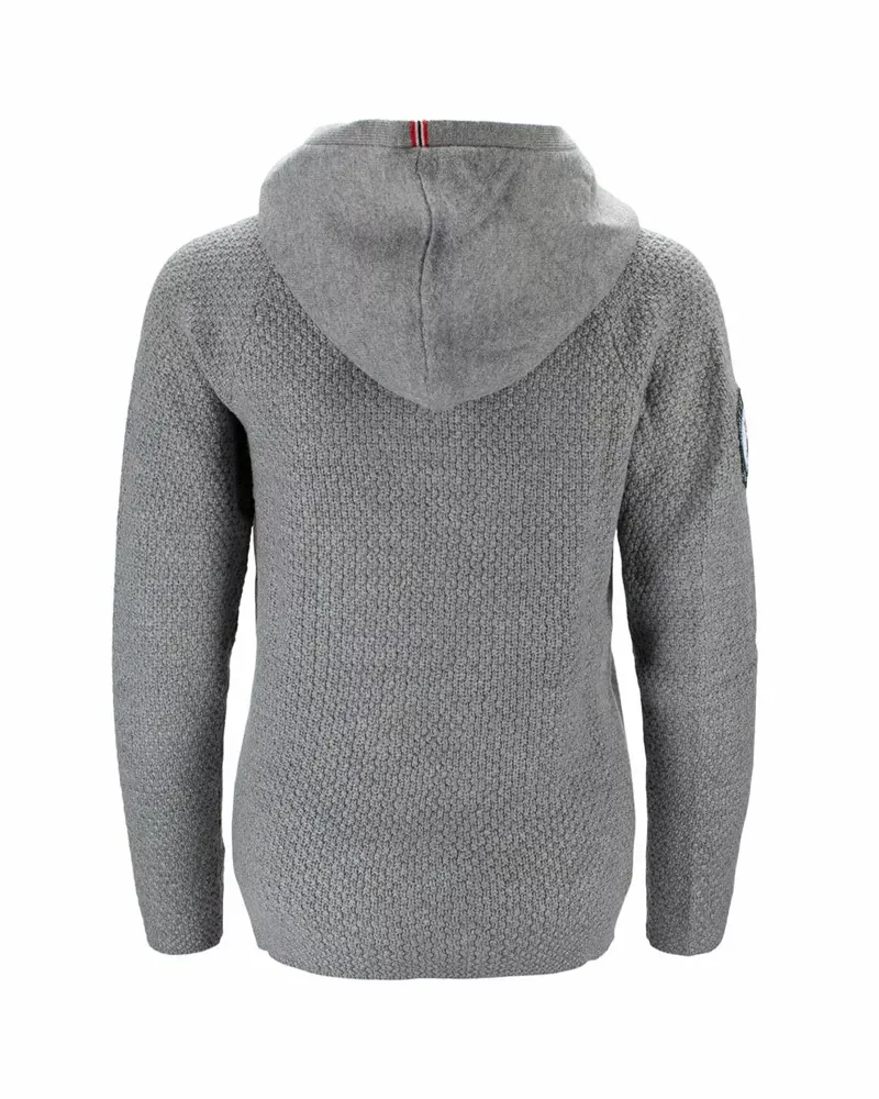 Amundsen Women's Boiled Hoodie Laced Light Grey-1