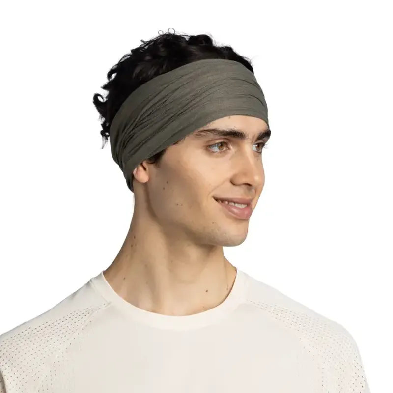Buff Insect Shield Neckwear in Solid Khaki-4