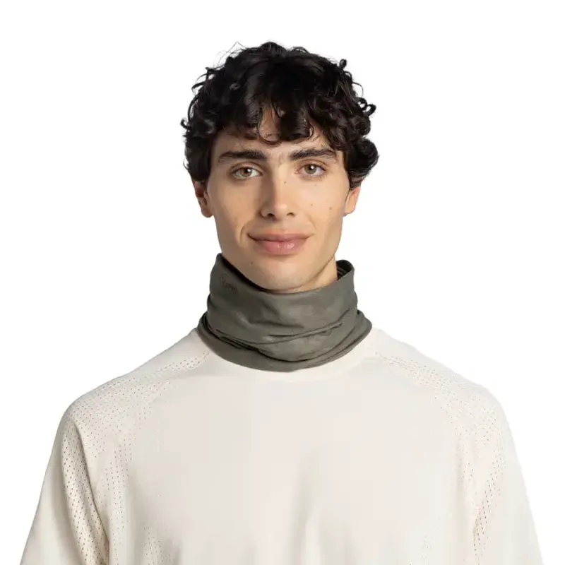 Buff Insect Shield Neckwear in Solid Khaki-1