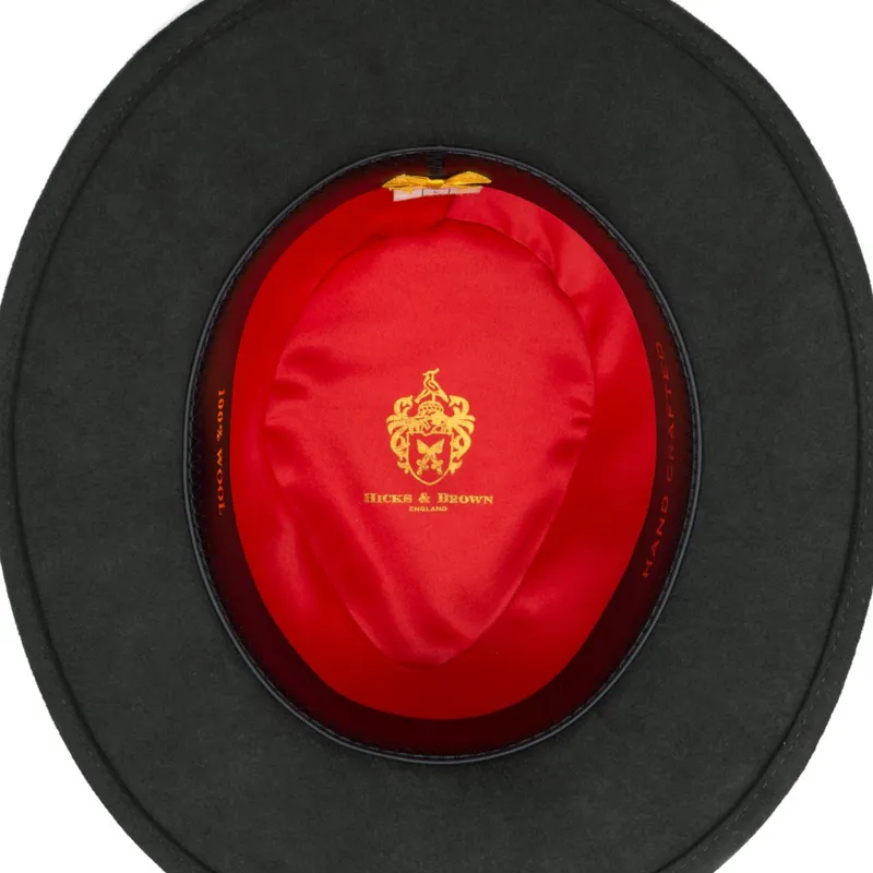 Hicks and Brown Chelsworth Fedora in Olive Green-2