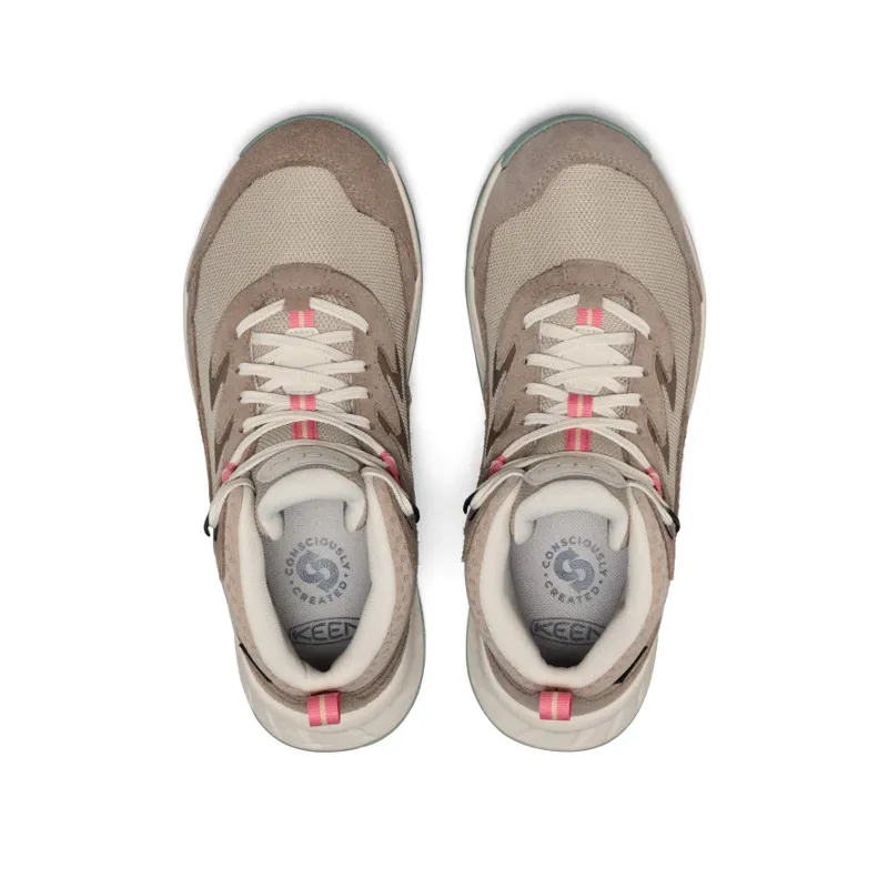 Keen Women's Hightrail Waterproof Hiking Boot - Brindle/Pink Lemonade-2