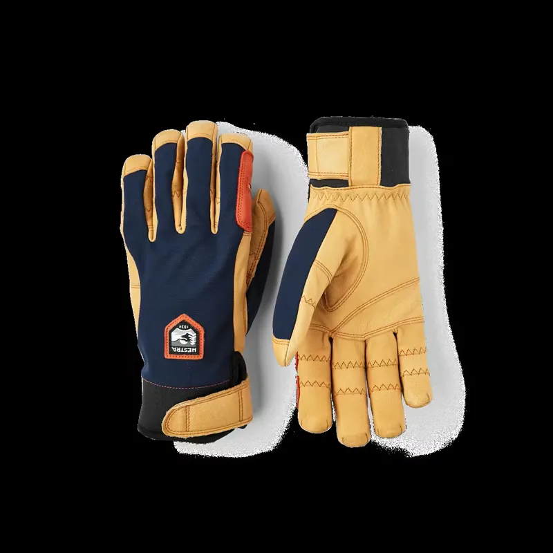 Hestra Ergo Grip Active - 5 Finger Navy/Natural Brown-2