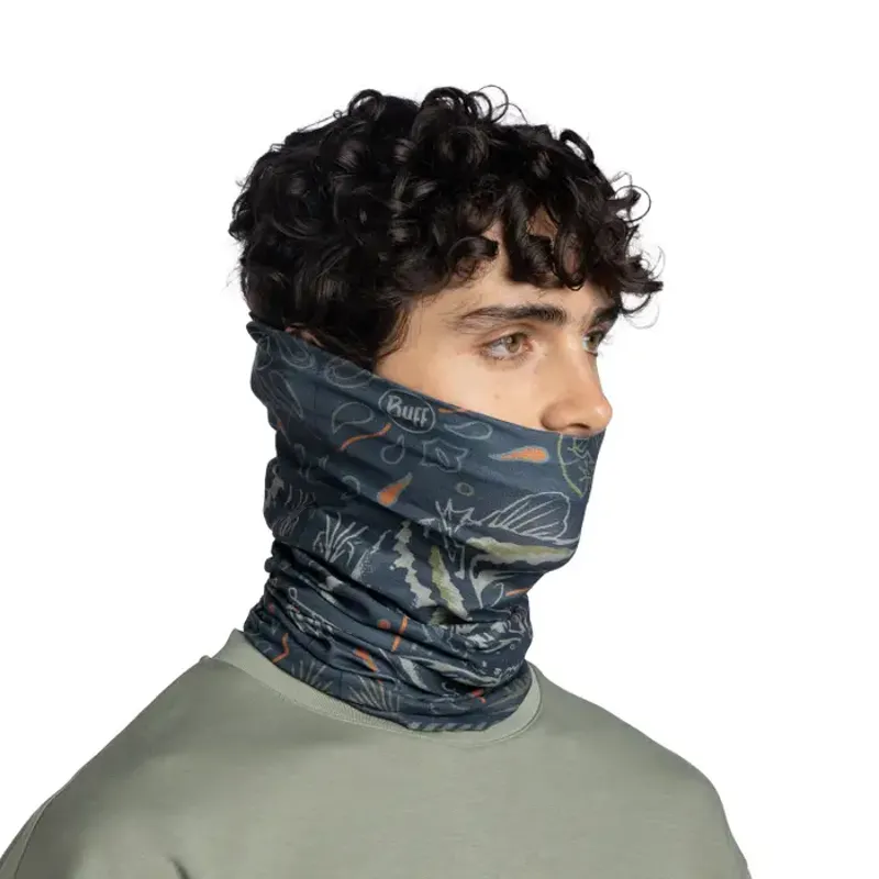 Buff CoolNet UV Neckwear in Largemouth Navy-3