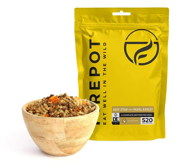 Firepot Dehydrated Food - Beef Stew with Pearl Barley - Reg 110g