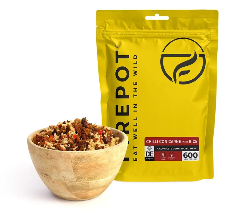 Firepot Dehydrated Food - Chilli Con Carne with Rice - Reg 135g