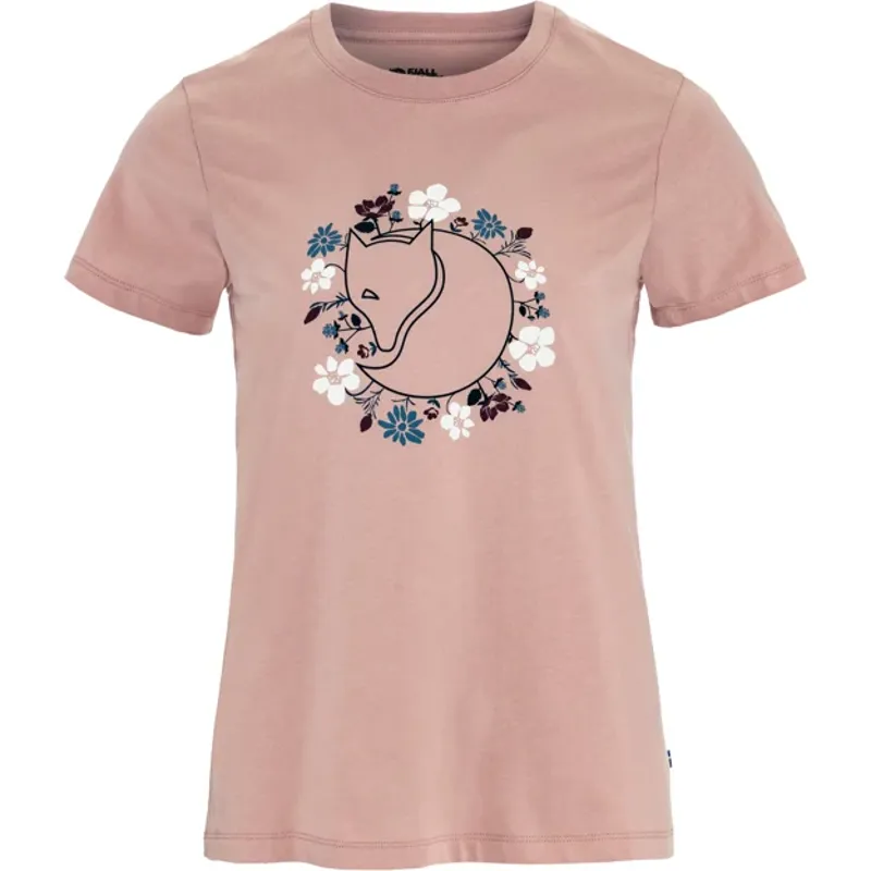Fjallraven Women's Fjallblomster Fox T-shirt - Chalk Rose