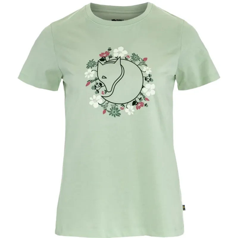 Fjallraven Women's Fjallblomster Fox T-shirt - Soft Jade