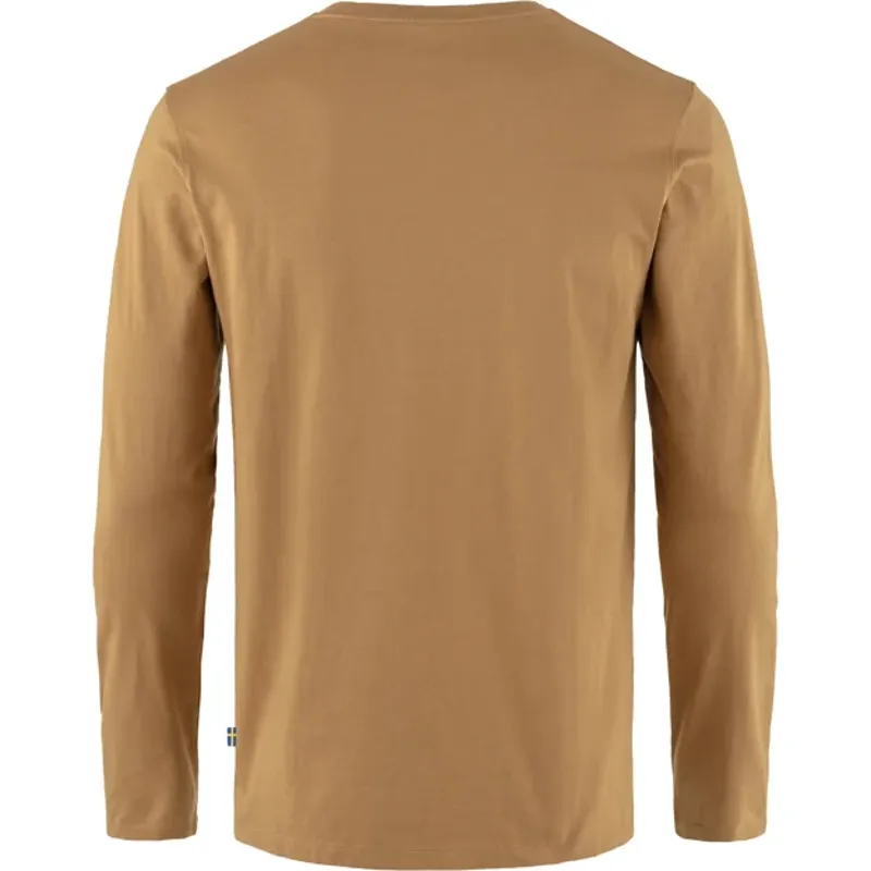 Fjallraven Men's Forever Nature Badge Long Sleeve T-shirt Buckwheat Brown-1