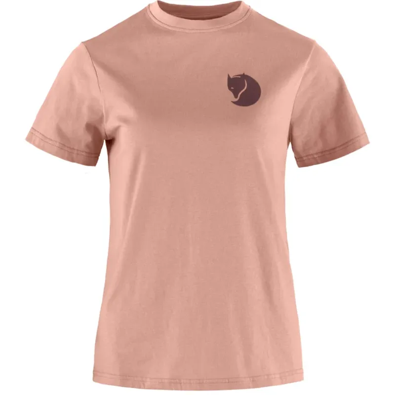 Fjallraven Women's Fox Boxy Logo Tee Dusty Rose