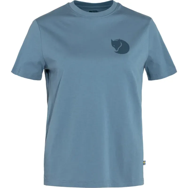 Fjallraven Women's Fox Boxy Logo Tee Dawn Blue