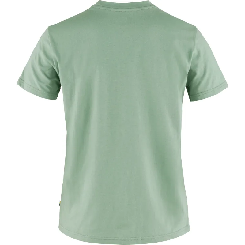 Fjallraven Women's Fox Boxy Logo Tee Misty Green-1