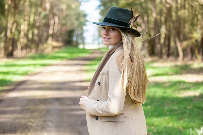 Hicks and Brown Chelsworth Fedora in Olive Green-3