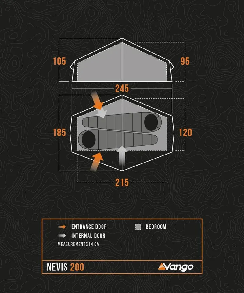 Vango Nevis 200 - 2man tent-1