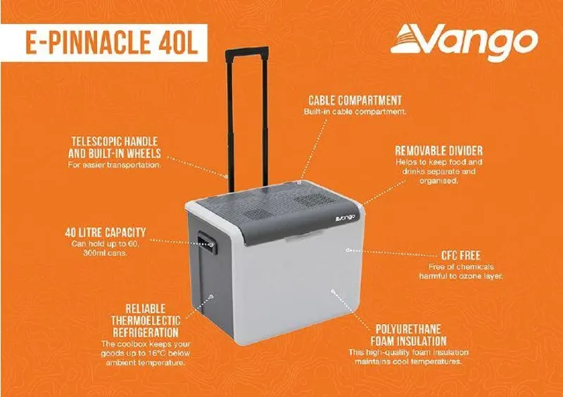 Vango E-Pinnacle 40L Electric Coolbox-3