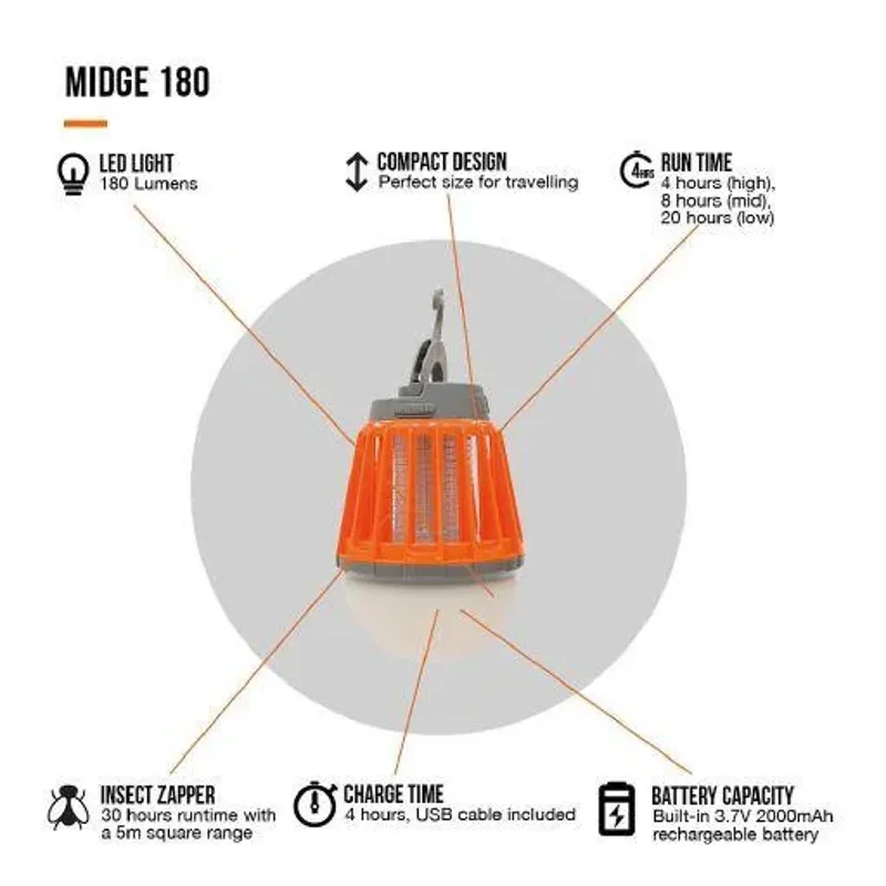 Vango Midge 180 Camping Light-3