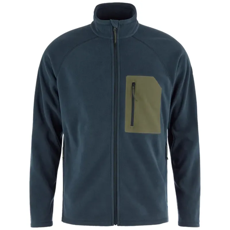 Fjallraven Men's Kaipak Fleece - Dark Navy-Laurel Green