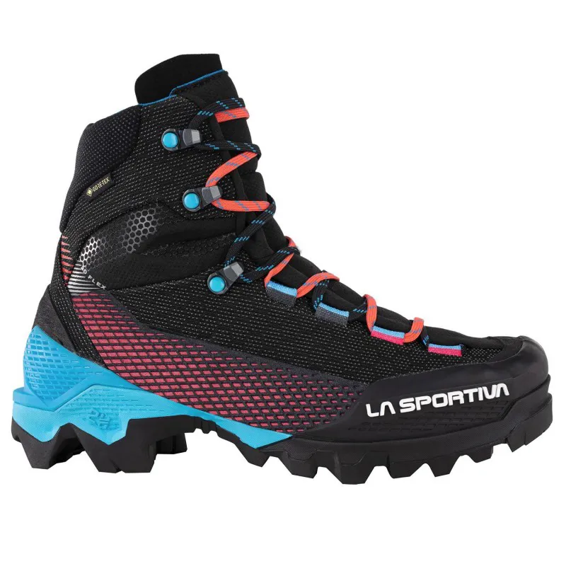 La Sportiva Women's Aequilibrium ST GTX Black-Hibiscus-3