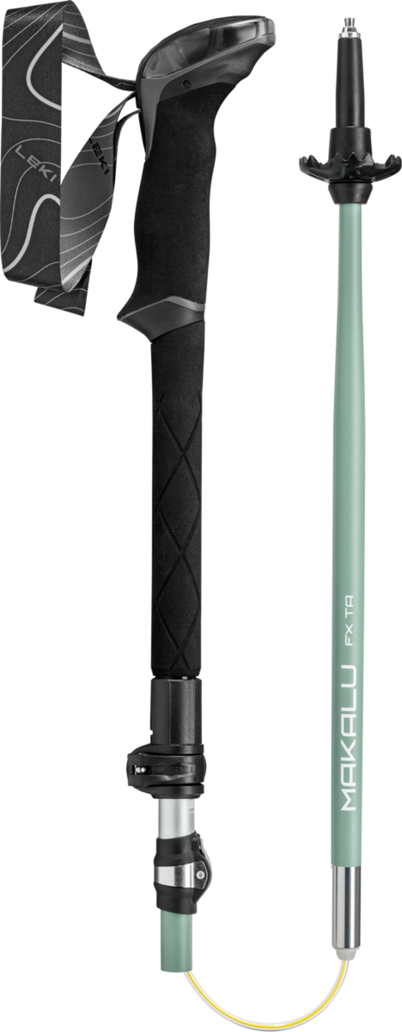 Leki Makalu FX TA Compact  Silver/Grey Green/White-2