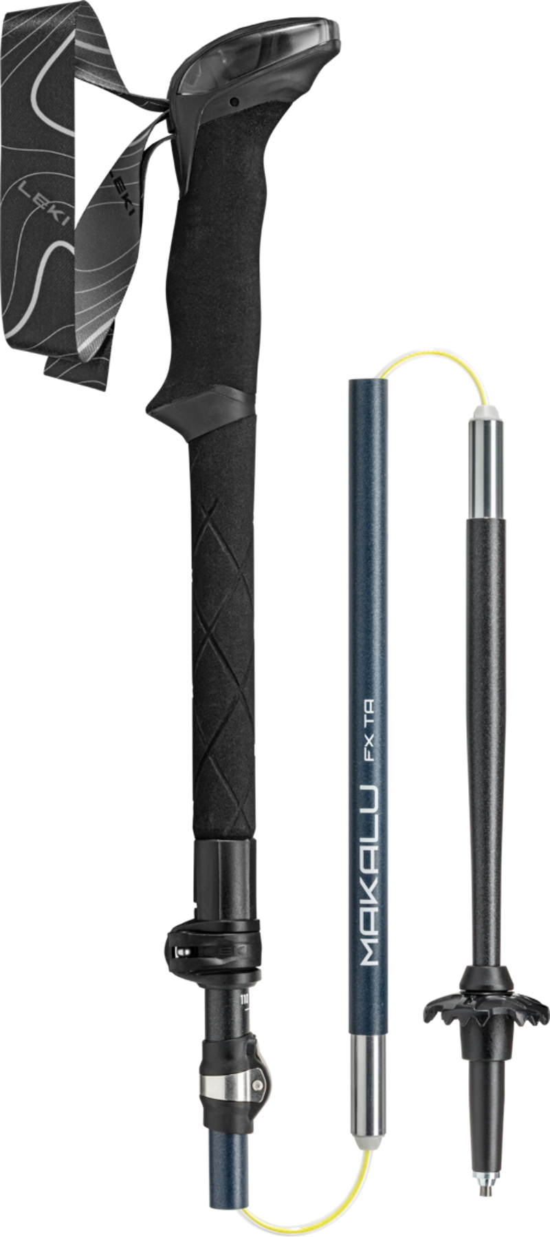Leki Makalu FX TA - Black/Stone Blue Dark/White-1