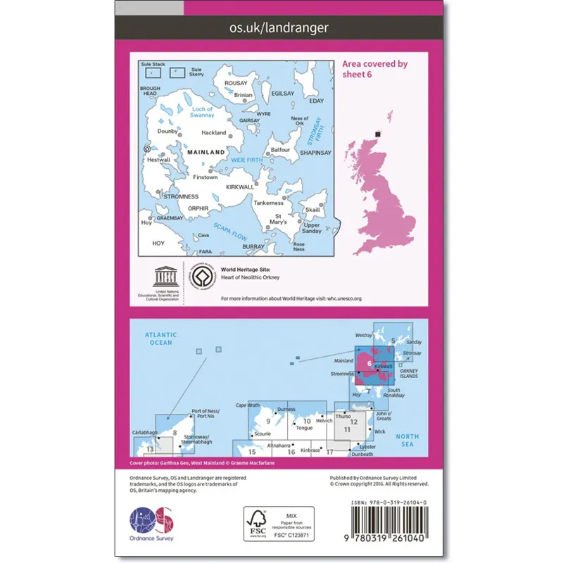 Ordnance Survey Landranger 6: Map of Orkney-1