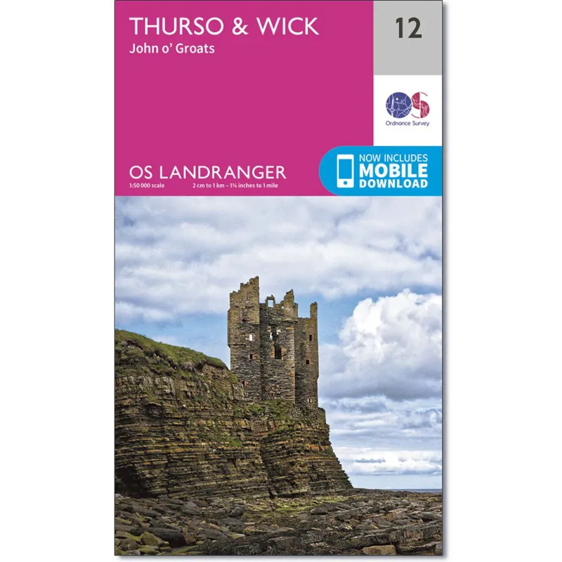 Ordnance Survey Landranger 12: Map of Thurso and Wick