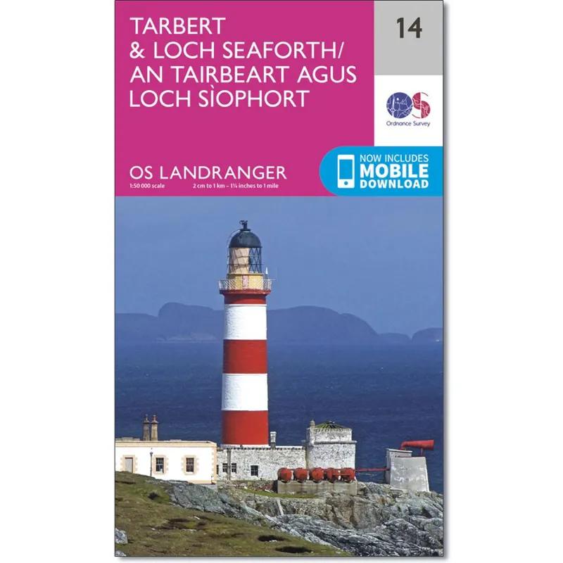 Ordnance Survey Landranger 14: Map of Tarbert and Loch Seaforth