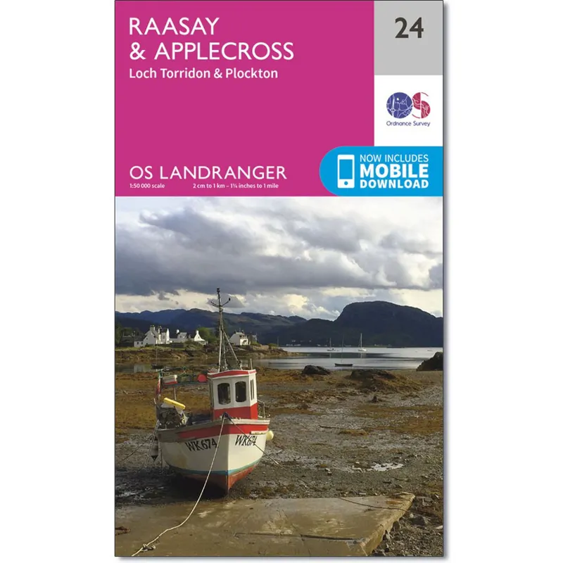 Ordnance Survey Landranger 24: Map of Raasay and Applecross