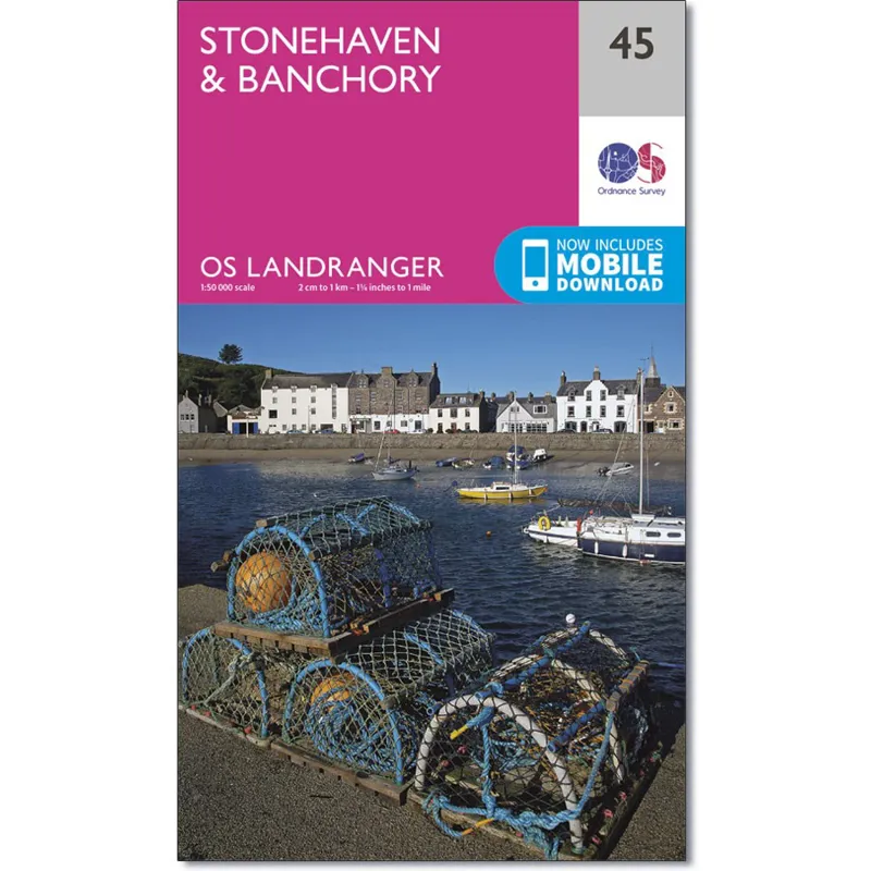 Ordnance Survey Landranger 45: Map of Stonehaven and Banchory