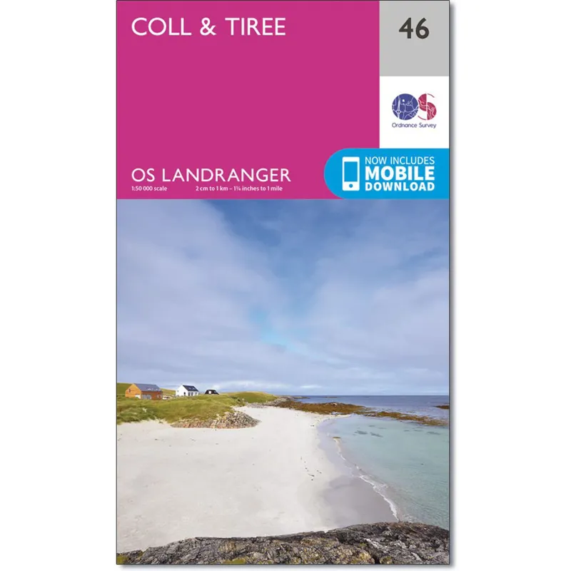 Ordnance Survey Landranger 46: Map of Coll and Tiree
