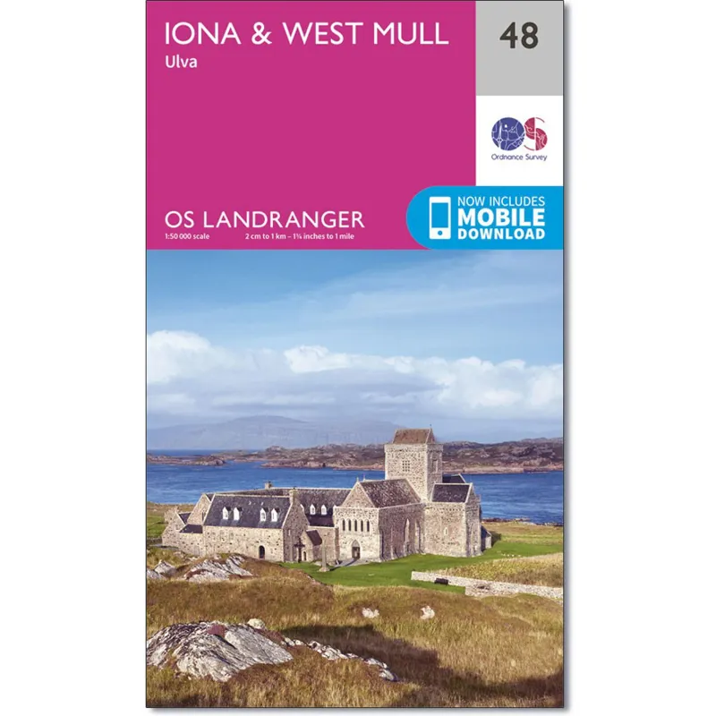 Ordnance Survey Landranger 48: Map of Iona and West Mull