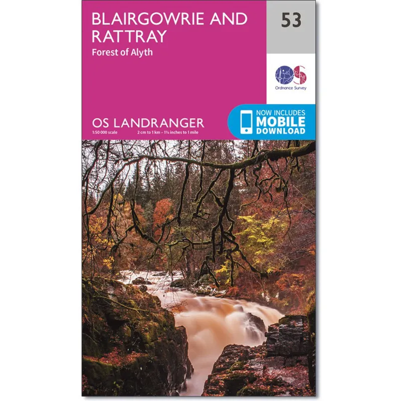 Ordnance Survey Landranger 53: Map of Blairgowrie and Rattray