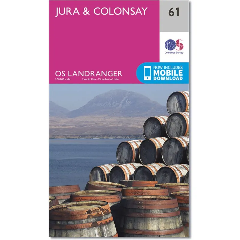 Ordnance Survey Landranger 61: Map of Jura and Colonsay