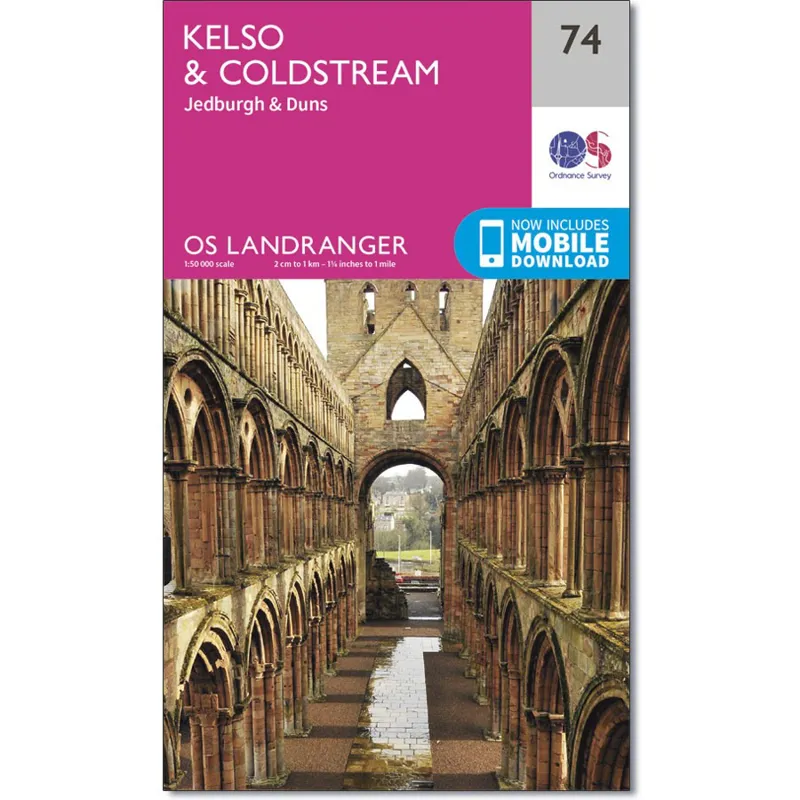 Ordnance Survey Landranger 74: Map of Kelso and Coldstream