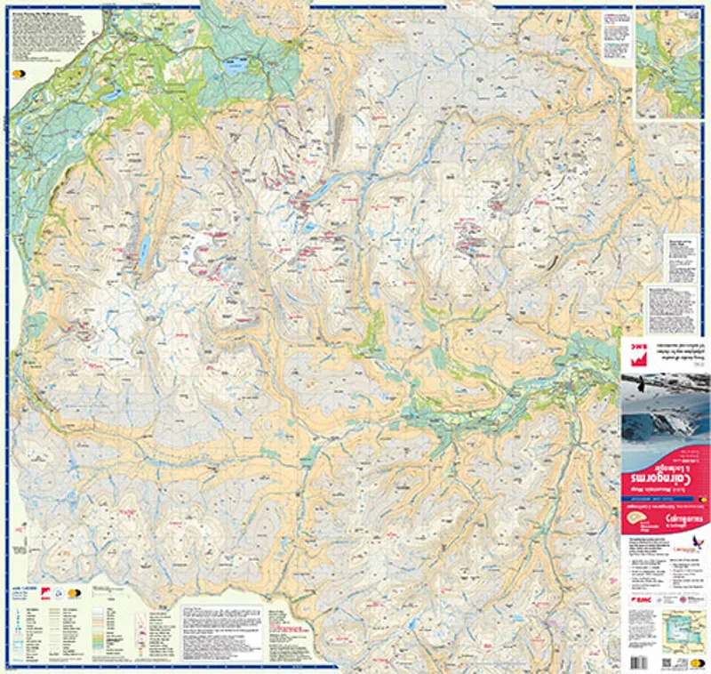 Harvey Cairngorms And Lochnagar BMC Mountain Map-1